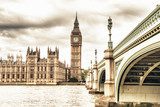 Fototapeta Big Ben, Parlament i Most Westminsterski