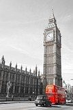 Fototapeta Big Bena, Izba Parlamentu i Most Westminsterski