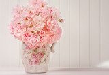 Fototapeta Bukiet różowe róże w wazie