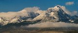 Fototapeta chmury powyżej Wysokiego tatry na Słowacji