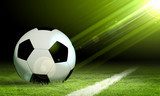 Fototapeta Dynamiczny futbolowy moment