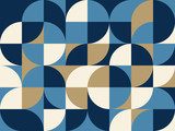 Fototapeta Geometryczna harmonia w odcieniach retro
