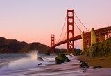 Fototapeta Golden Gate Bridge w San Fransisco przy zmierzchem