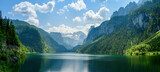 Fototapeta Gosausee, piękne jezioro z górami w Salzkammergut, Austria.