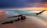 Fototapeta Gra kolorów nad brzegiem morza
