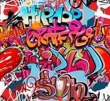 Fototapeta Hip-hop graffiti miejskich sztuka tło