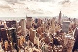 Fototapeta Manhattan skyline widok z lotu ptaka