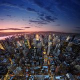 Fototapeta Manhattan w porannym słońcu