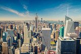 Fototapeta Manhattan widok z lotu ptaka