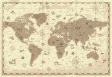 Fototapeta Mapa starożytnego świata