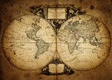 Fototapeta mapa świata 1752