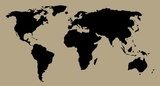 Fototapeta mapa świata