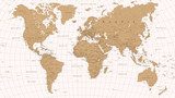 Fototapeta Mapa świata Vintage wektor