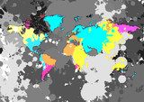 Fototapeta Mapa świata wektora