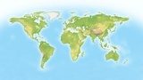 Fototapeta Mapa świata z horyzontem
