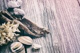 Fototapeta Naturalny urok nadmorskich elementów