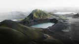 Fototapeta Niebieskie jezioro na Islandii