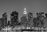 Fototapeta Nowy Jork w nocy światła, Midtown Manhattan