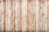 Fototapeta Ogrodzenie ścienne bambusowe drewno pionowe bezszwowe wzory naturalna przestrzeń na tle