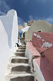 Fototapeta Oia wioska przy Santorini wyspą w Grecja