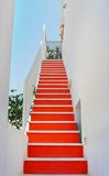 Fototapeta Piękny pusty schody w Santorini