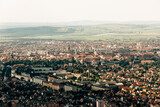 Fototapeta Rozległa panorama miejskiego horyzontu