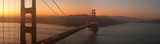 Fototapeta San Francisco - zachód słońca nad Golden Gate 