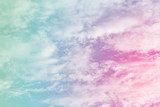 Fototapeta słońce i chmura w pastelowych kolorach