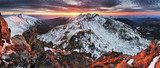 Fototapeta Słowacja Tatry - Zimowa panorama gór