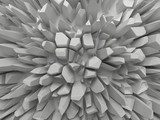 Fototapeta Symetryczna gra geometrycznych brył