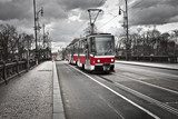 Fototapeta tramwaj w Pradze