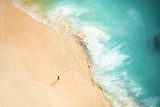 Fototapeta Turkusowa plaża z widokiem z góry