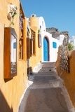 Fototapeta ulica w Oia Santorini Grecja