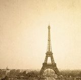 Fototapeta Vintage Wieża Eiffla
