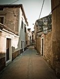 Fototapeta Wąska ulica śródziemnomorska w Dalmacji