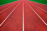 Fototapeta Widok toru lekkoatletycznego w perspektywie