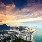 Fototapeta Widok z lotu ptaka Rio De Janeiro, Brazylia
