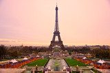 Fototapeta Wieża Eiffla w sunrise, Paryż.