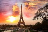 Fototapeta Wieża Eiffla z parkiem w Paryżu, Francja
