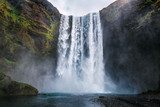 Fototapeta wodospad skogafoss na Islandii
