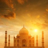 Fototapeta Zachód słońca nad Taj Mahal
