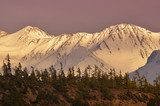 Fototapeta Zachód słońca w górach - piękno natury
