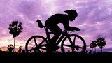 Fototapeta Zachód słońca w rytmie roweru