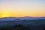 Fototapeta Zachód słońca w Toskanii