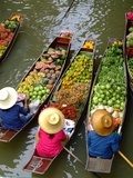 Obraz Bangkok - wodny targ owocowo warzywny