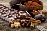Obraz czekolada ze składnikami-czekoladą i składnikami