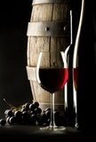 Obraz martwa natura z kieliszkiem wina