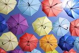 Obraz olorowa paleta parasoli.
