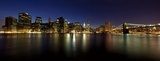Obraz Panorama dolnego Manhattanu o zmierzchu, Nowy Jork