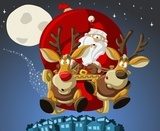 Obraz Podróż saniami Świętego Mikołaja